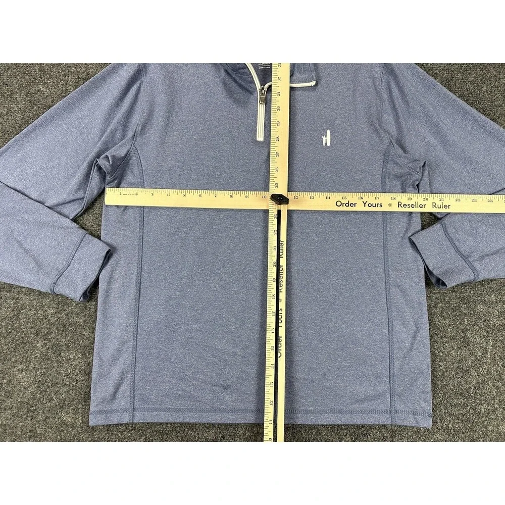 Johnnie O Prep Formance Lammie 1/4 Zip Pullover Shirt Size 16 Blue Lightweight - Picture 4 of 9